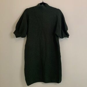 Pretty Ann Taylor Olive Knit Dress Sz L